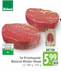 Bioland-Rinder-Steak Angebote von Bioland bei E center Hanau für 5,99 €