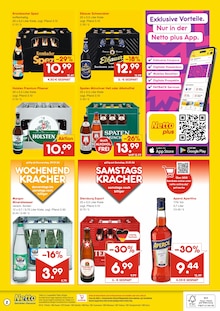 Getränke im Netto Marken-Discount Prospekt "DER ORT, AN DEM DU IMMER AUSGEZEICHNETE PREISE FINDEST." mit 2 Seiten (Dresden)