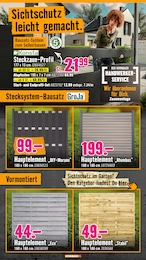 Hornbach Zaun Sichtschutz im Prospekt 