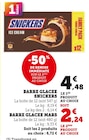 Barre glacée - Snickers - U Express à Ajaccio Barre glacée - Snickers en promo chez U Express Ajaccio à 2,24 €