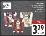 Duftkerze im Angebot bei EDEKA in Chemnitz Duftkerze Angebote von Glade bei EDEKA Chemnitz für 3,29 €
