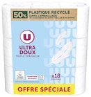 Promo PAPIER TOILETTE ULTRA DOUX TRIPLE EPAISSEUR BLANC U à 3,56 € dans le catalogue Super U à Grandchamps-des-Fontaines