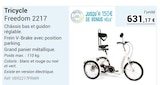 Tricycle Freedom 2217 en promo chez Technicien de Santé Aulnay-sous-Bois à 631,17 €