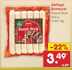 Aktuelles Geflügel Bratwurst Angebot bei Netto Marken-Discount in Bottrop ab 3,49 €