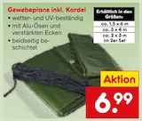 Gewebeplane inkl. Kordel für 6,99 € bei Netto Marken-Discount im Angebot Gewebeplane inkl. Kordel im aktuellen Netto Marken-Discount Prospekt