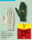 Gants de jardin adulte ou enfant - GARDENLINE à 3,99 € dans le catalogue Aldi