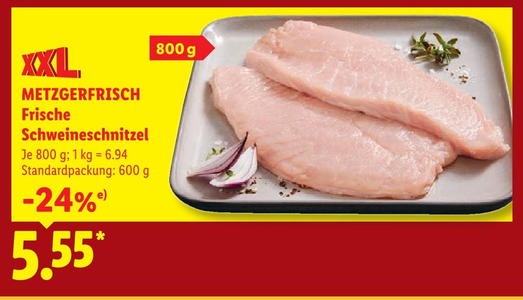Frische Schweineschnitzel