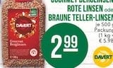 GOURMET BERGLINSEN ROTE LINSEN oder BRAUNE TELLER-LINSEN Angebote von DAVERT bei E center Borken für 2,99 €