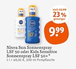 Sonnenspray oder Kids Sensitive Sonnenspray Angebote von Nivea Suna bei tegut Nordhausen für 9,99 €