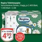 Toilettenpapier Angebote von Regina bei GLOBUS Braunschweig für 4,99 €