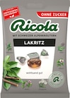 Bonbon, Lakritz von Ricola für 2,35 € bei dm-drogerie markt im Angebot Bonbon, Lakritz von Ricola im aktuellen dm-drogerie markt Prospekt