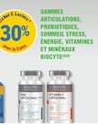 30% avec la carte sur la gammes articulations, probiotiques, sommeil stress, énergie, vitamines et minéraux - BIOCYTE dans le catalogue E.Leclerc