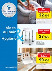 Catalogue Autres Magasins Technicien de Santé en cours à Chissey-sur-Loue et alentours, "Aides au bain & Hygiène", 34 pages, 17/09/2024 - 19/10/2024