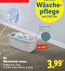 Wäschekorb/-wanne im Lidl Prospekt Wäschekorb/-wanne von W5 im aktuellen Lidl Prospekt für 3,99 €