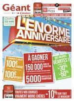Catalogue Géant Casino à Quincy-sous-Sénart, avec 72 pages Prospectus Géant Casino à Quincy-sous-Sénart, "L'énorme anniversaire", 72 pages, 27/07/2020 - 09/08/2020