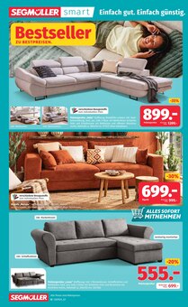 Sofa im aktuellen Segmüller Prospekt (Ulm) Sofa im Segmüller Prospekt "Zum Glück gibt’s Segmüller - Bestseller zu Bestpreisen" mit 38 Seiten (Ulm)
