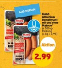 Altberliner Dampfwurst mit und ohne Majoran von MAGO für 2,99 € bei Penny-Markt im Angebot Altberliner Dampfwurst mit und ohne Majoran von MAGO im aktuellen Penny-Markt Prospekt