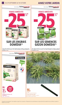Promotion Gazon dans le prospectus Intermarché Super, valable du 29/09/2026 au 18/10/2026 Promo Gazon dans le catalogue Intermarché Super du moment à la page 6