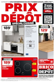 Prospectus Brico Dépôt de la semaine "PRIX DÉPÔT" avec 1 pages, valide du 03/10/2025 au 16/10/2025 pour Odos et alentours