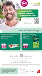 mea - meine apotheke Prospekt für Groitzsch mit 4 Seiten mea - meine apotheke Prospekt für Groitzsch: "Unsere August-Angebote", 4 Seiten, 01.08.2026 - 31.08.2026