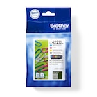 PACK DE 4 CARTOUCHE D'ENCRE BROTHER LC422XL - Brother - Bureau Vallée à Antibes PACK DE 4 CARTOUCHE D'ENCRE BROTHER LC422XL - Brother en promo chez Bureau Vallée Antibes à 106,90 €