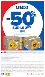 Promos Leffe dans le catalogue "LE MOIS DES SUPPORTERS" de Carrefour Market Leffe en promo dans le catalogue Carrefour Market à la page 2
