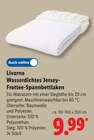 Wasserdichtes Jersey-Frottee-Spannbettlaken Angebote von Livarno bei Lidl Karlsruhe für 9,99 €