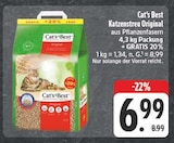 Aktuelle Katzenstreu Angebote bei EDEKA in Leipzig Aktuelles Katzenstreu Original Angebot bei EDEKA in Leipzig ab 6,99 €