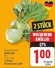Kohlrabi für 1,00 € bei E center im Angebot Kohlrabi im aktuellen E center Prospekt