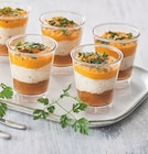 4 verrines Saint Jacques carottes, pommes fondantes - Guyader - Intermarché à Six-Fours-les-Plages 4 verrines Saint Jacques carottes, pommes fondantes - Guyader en promo chez Intermarché Six-Fours-les-Plages à 3,29 €