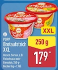 Brotaufstrich XXL Fleischsalat von Popp im aktuellen ALDI Nord Prospekt