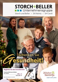 Aktueller Storch und Beller & Co. GmbH Prospekt "Schenken Sie Gesundheit!" Seite 1 von 6 Seiten