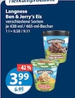 Ben & Jerry's Eis von Langnese im aktuellen V-Markt Prospekt für 3,99 €