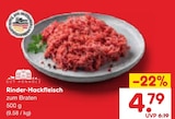 Rinder-Hackfleisch im Angebot bei Netto Marken-Discount in Hoyerswerda Rinder-Hackfleisch Angebote von GUT PONHOLZ bei Netto Marken-Discount Hoyerswerda für 4,79 €