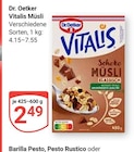 Vitalis Müsli Angebote von Dr. Oetker bei GLOBUS Bochum für 2,49 €