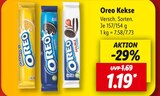Kekse im Lidl Prospekt Kekse von Oreo im aktuellen Lidl Prospekt für 1,19 €