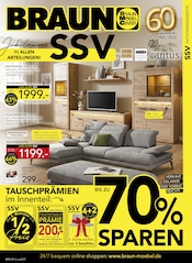 Aktueller BRAUN Möbel-Center Möbel & Einrichtung Prospekt in Kandern und Umgebung, "JUBILÄUMS SSV" mit 20 Seiten, 27.06.2026 - 25.07.2026