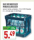 MINERALWASSER Angebote von BAD MEINBERGER bei Marktkauf Recklinghausen für 5,49 €