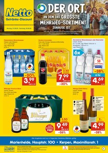 Bier im aktuellen Netto Marken-Discount Prospekt (Gummersbach) Bier im Netto Marken-Discount Prospekt "DER ORT, AN DEM DU IMMER AUSGEZEICHNETE PREISE FINDEST." mit 6 Seiten (Gummersbach)