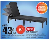 Bain de soleil - Keter en promo chez E.Leclerc Bordeaux à 43,90 €