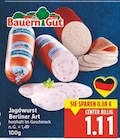 Jagdwurst Berliner Art von Bauern Gut im aktuellen E center Prospekt