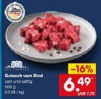 Aktuelle Rindfleisch Angebote bei Netto Marken-Discount in Heilbronn Aktuelles Gulasch vom Rind Angebot bei Netto Marken-Discount in Heilbronn ab 6,49 €