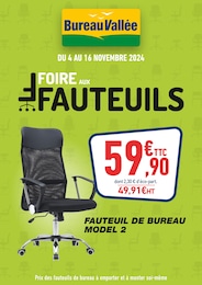 Prospectus Bureau Vallée, "FOIRE AUX FAUTEUILS",  page, 04/11/2024 - 16/11/2024