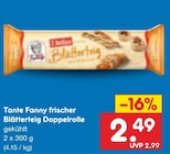 Blätterteig Doppelrolle von Tante Fanny für 2,49 € bei Netto Marken-Discount im Angebot Blätterteig Doppelrolle von Tante Fanny im aktuellen Netto Marken-Discount Prospekt