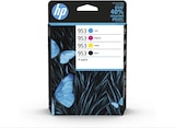 HP 953 Pack de 4 - noir et 3 couleurs - cartouche d'encre originale (6ZC69AE) - HP - Bureau Vallée à Clermont-Ferrand HP 953 Pack de 4 - noir et 3 couleurs - cartouche d'encre originale (6ZC69AE) - HP en promo chez Bureau Vallée Clermont-Ferrand à 109,90 €