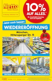 Der aktuelle Netto Marken-Discount Prospekt: Wiedereröffnung - 10% auf ALLES