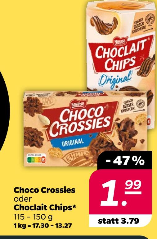 Choco Crossies oder Choclait Chips*