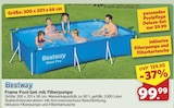 Frame Pool-Set mit Filterpumpe von Bestway für 59,99 € bei famila Nordwest im Angebot Frame Pool-Set mit Filterpumpe von Bestway im aktuellen famila Nordwest Prospekt