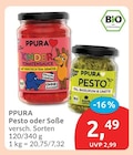 Pesto oder Soße von PPURA für 2,49 € bei budni im Angebot Pesto oder Soße von PPURA im aktuellen budni Prospekt