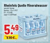 Trinkgut Sassenberg - Rheinfels Quelle Angebot im Prospekt Rheinfels Quelle bei Trinkgut im Sassenberg Prospekt für 5,49 €